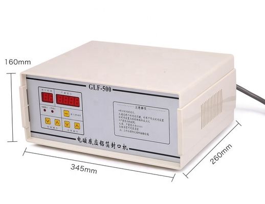 알루미늄 엽지 유리 잔 GLF-500에 대한 반 자동 휴대용 인덕션 밀폐 기계