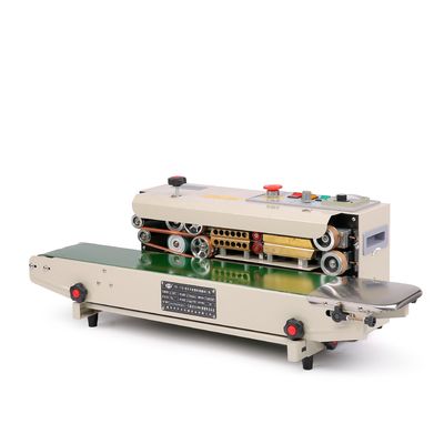 23kg FR-770 스테인리스 스틸 연속 밴드 밀폐 기계 가방 필름 포장