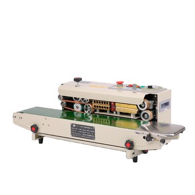23kg FR-770 스테인리스 스틸 연속 밴드 밀폐 기계 가방 필름 포장