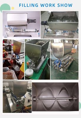 200 BPH Semi Auto Pneumatic Liquid Filling Machine With Heater And Mixer - 온도와 믹서기를 가진 정류장치