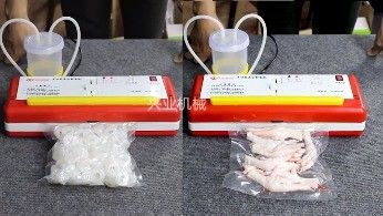 낮은 소음 기능 작은 데스크톱 오징어 오징어 진공 밀폐 기계 오징어