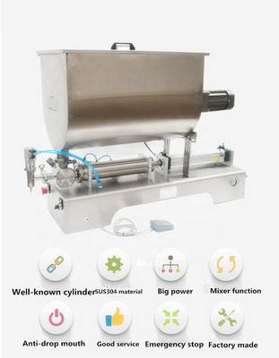 200 BPH Semi Auto Pneumatic Liquid Filling Machine With Heater And Mixer - 온도와 믹서기를 가진 정류장치