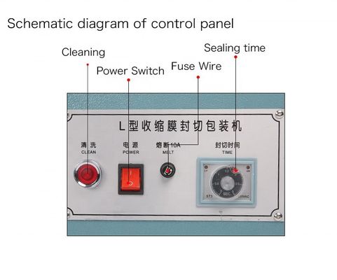 FQL-380 수동 플라스틱 봉지 봉쇄 포장 기계 L 타입 절단 기계 22 KG